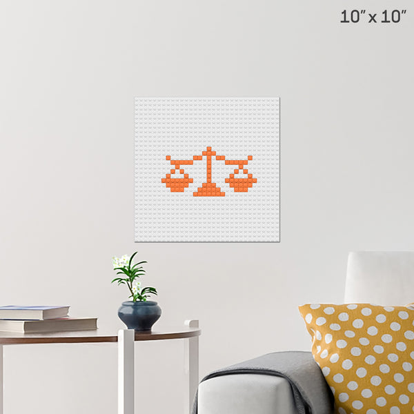 Libra Brick Poster