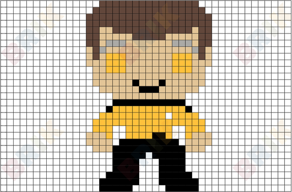 Lieutenant Commander Data Pixel Art