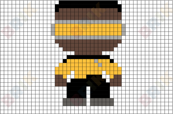 Lieutenant Commander Geordi La Forge Pixel Art