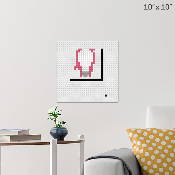 Lighbulb in progress Brick Poster