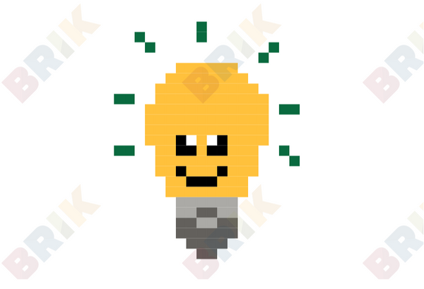 Light Bulb Pixel Art