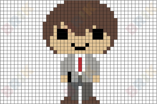 Light Yagami Pixel Art