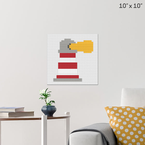 Lighthouse Brick Poster