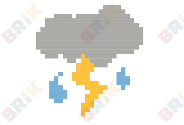 Lightning Safety Week Pixel Art