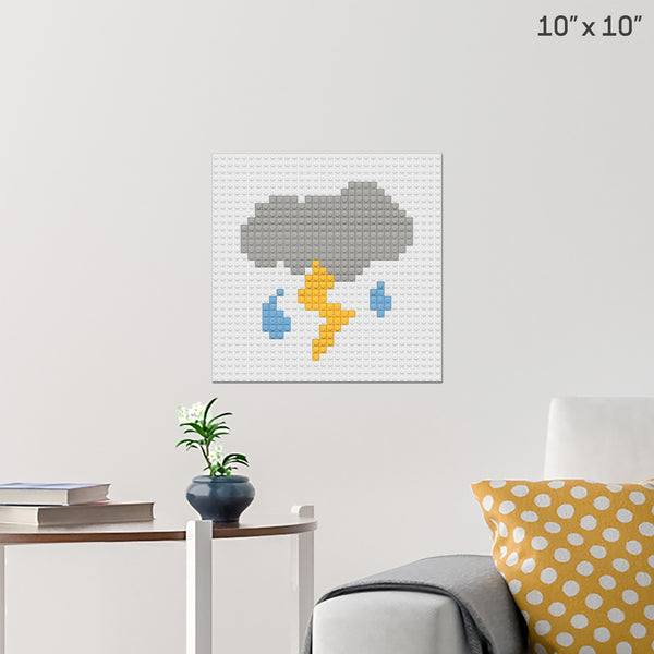 Lightning Safety Week Brick Poster
