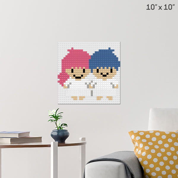 Liittle Twin Stars Brick Poster
