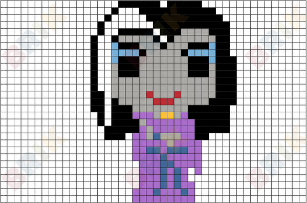 Lily Munster Pixel Art