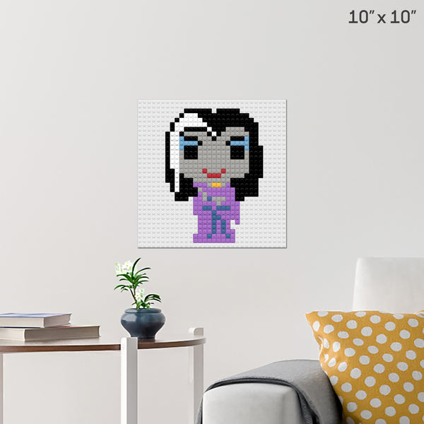 Lily Munster Brick Poster