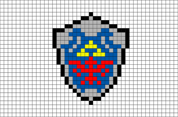 Link Shield Pixel Art