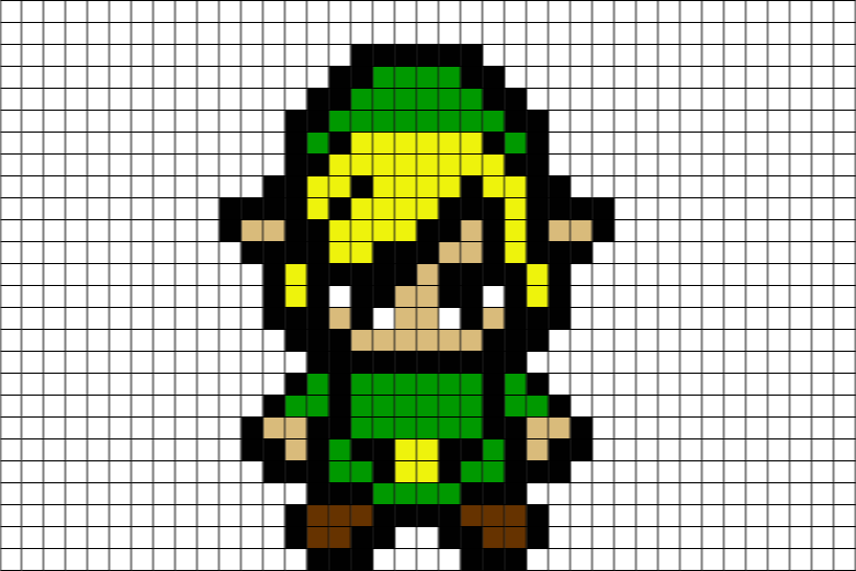 Link Zelda Pixel Art BRIK