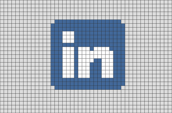 LinkedIn Pixel Art