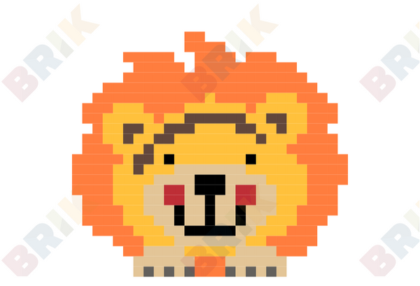 Lion Pixel Art