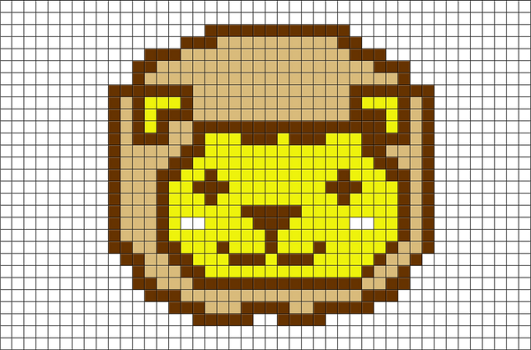 Lion Pixel Art