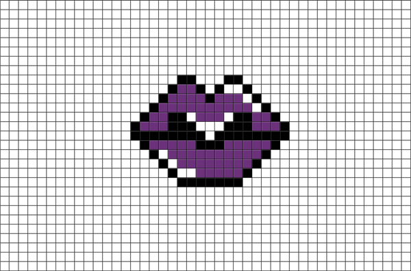 Lips Pixel Art
