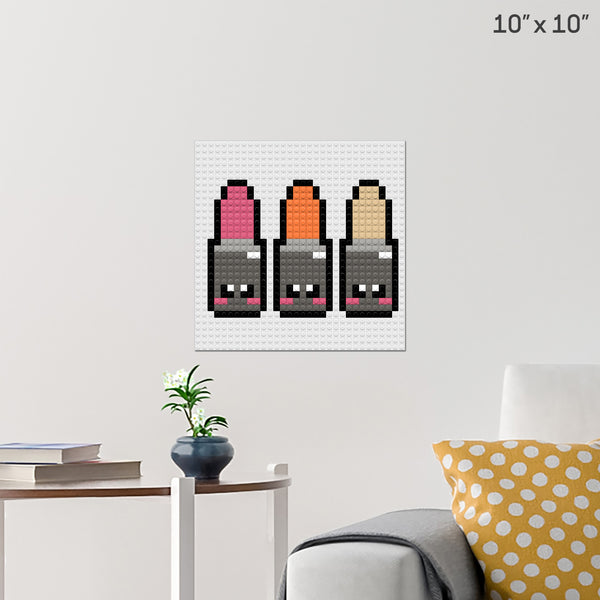 Lipstick Brick Poster