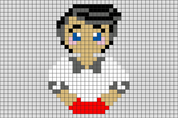 Little Mermaid Prince Eric Pixel Art