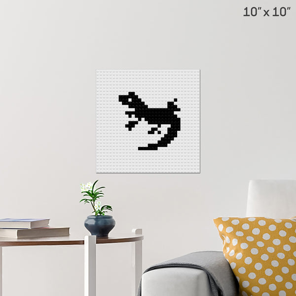 Lizard Brick Poster