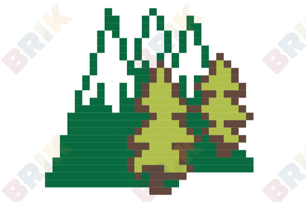Look for an Evergreen Day Pixel Art
