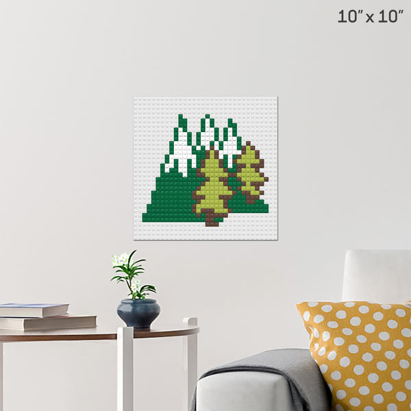 Look for an Evergreen Day Brick Poster