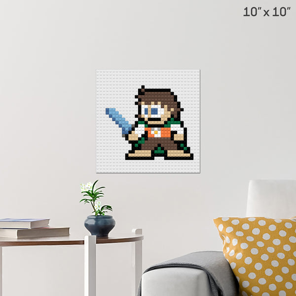 Lord of the Rings Frodo Brick Poster