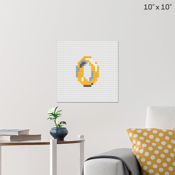Lord of the Rings Brick Poster