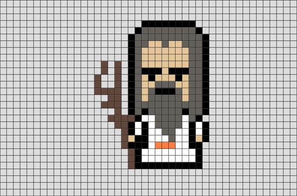 LOTR Saruman Pixel Art
