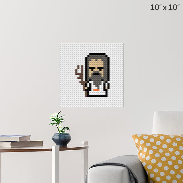 LOTR Saruman Brick Poster