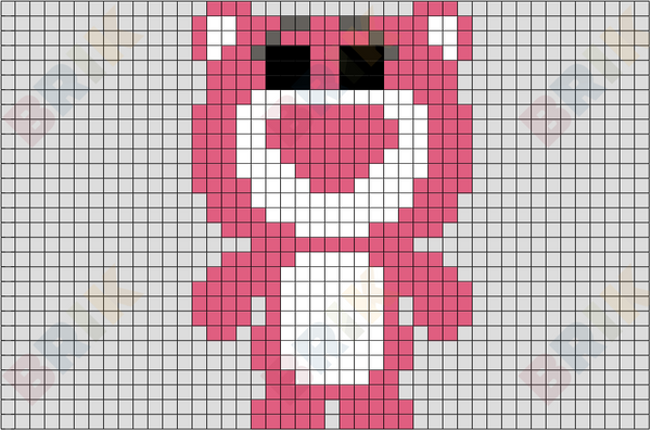 Lots-o'-Huggin' Bear Pixel Art