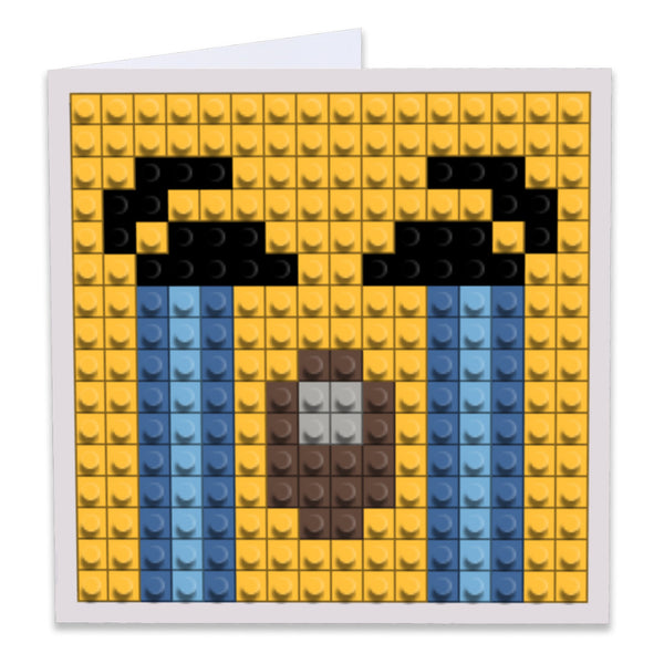 Loudly Crying Face Greeting Card