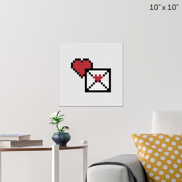 Love Letter Brick Poster
