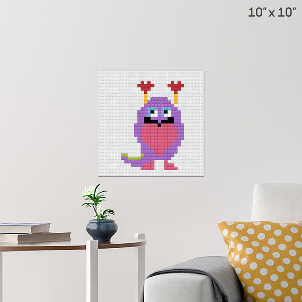 Love Monster Brick Poster