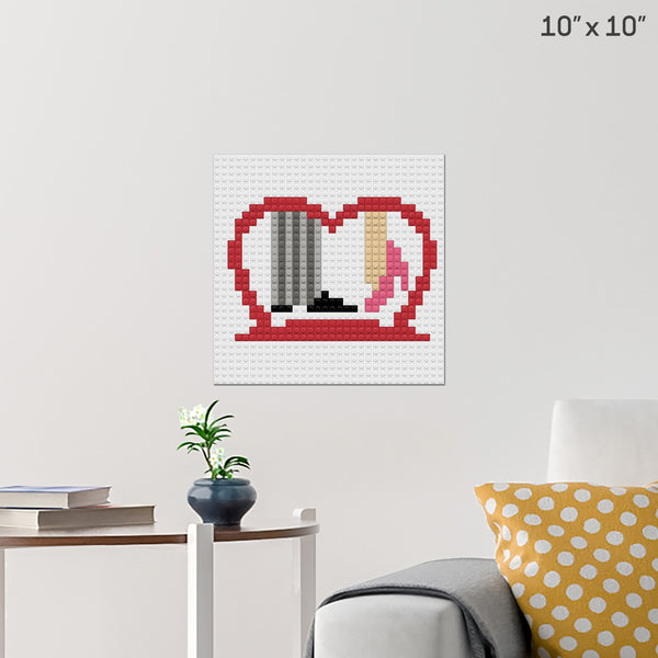 Love Brick Poster
