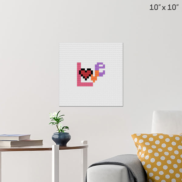Love Brick Poster