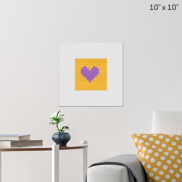 Love Brick Poster