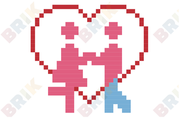 Lovers Pixel Art