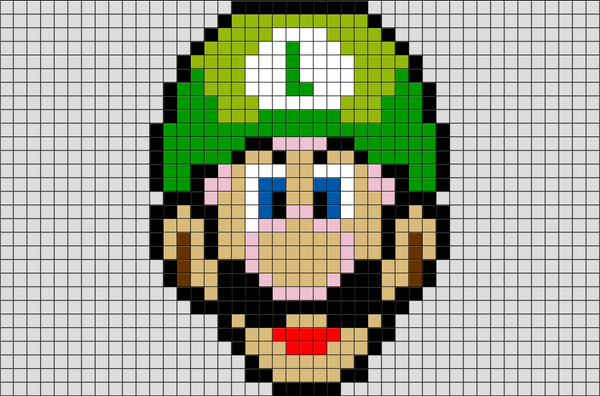 Luigi Pixel Art