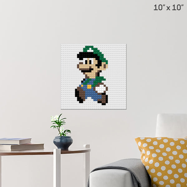 LUIGI Brick Poster