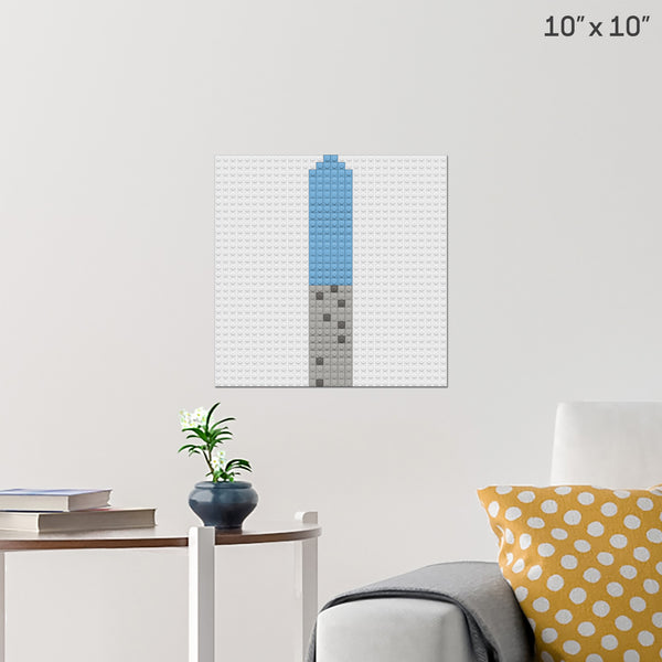 lukes lightsaber Brick Poster