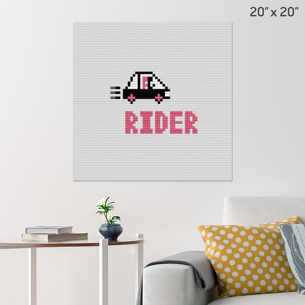 Lyft Rider Brick Poster
