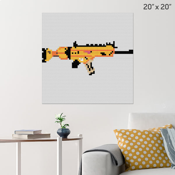 Machine Gun Brick Poster