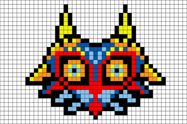 Majoras Mask Pixel Art