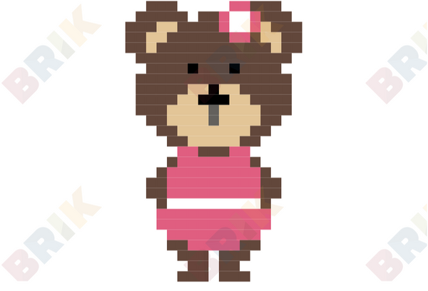 Mama Bear Pixel Art
