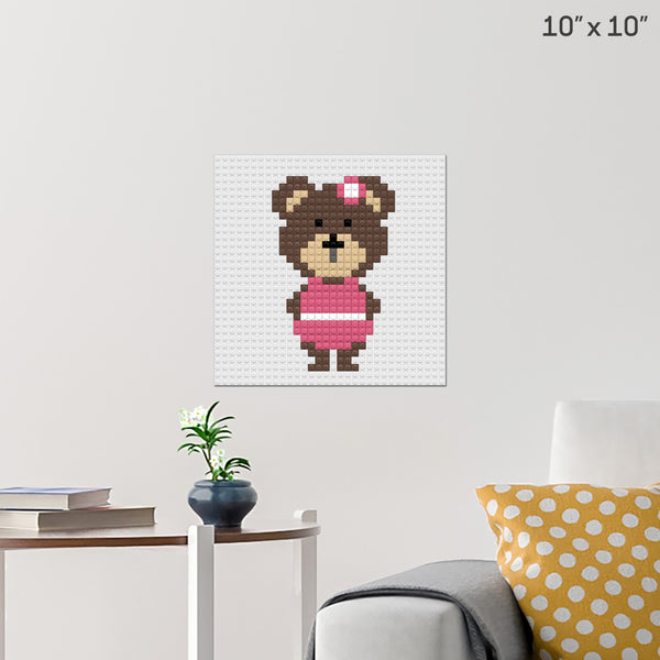 Mama Bear Brick Poster