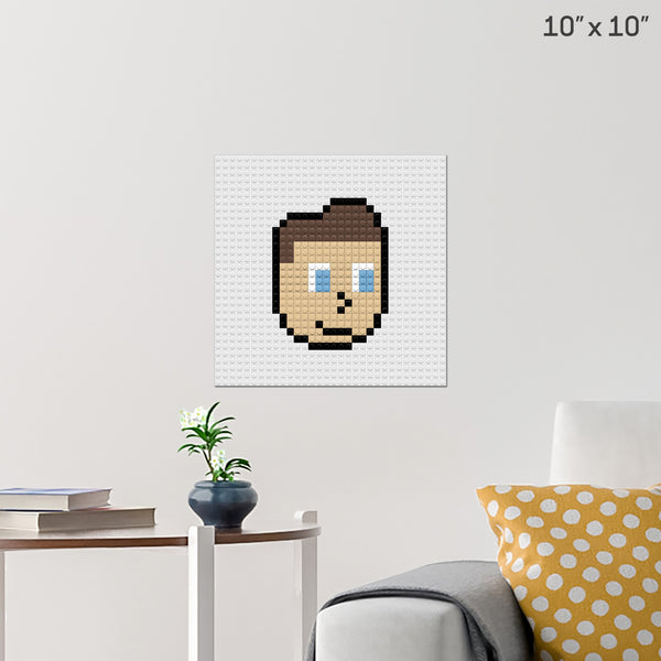 man Brick Poster