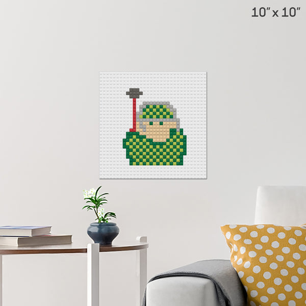man Brick Poster