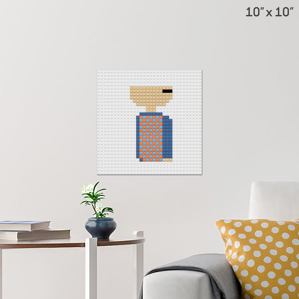 man Brick Poster