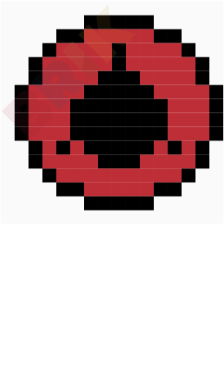 Mangekyou Sharingan Pixel Art