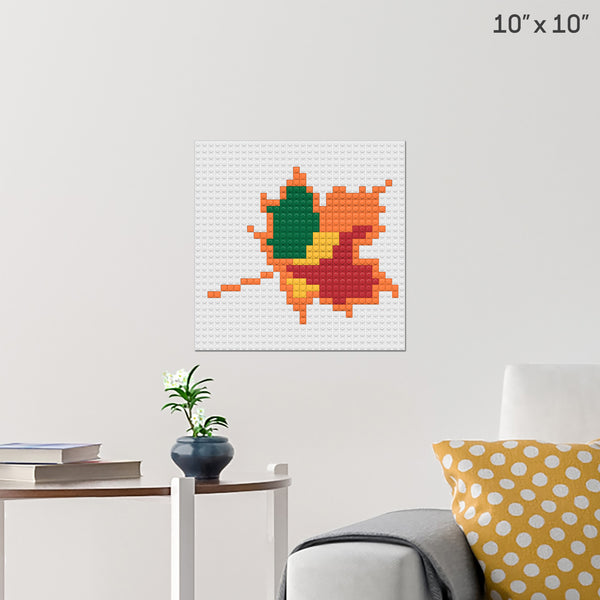 Maple Leaf Brick Poster