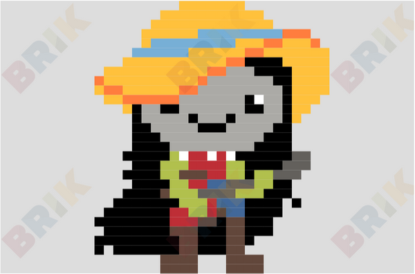 Marceline the Vampire Queen Pixel Art