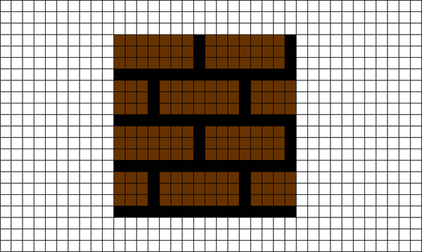 Mario Block Pixel Art